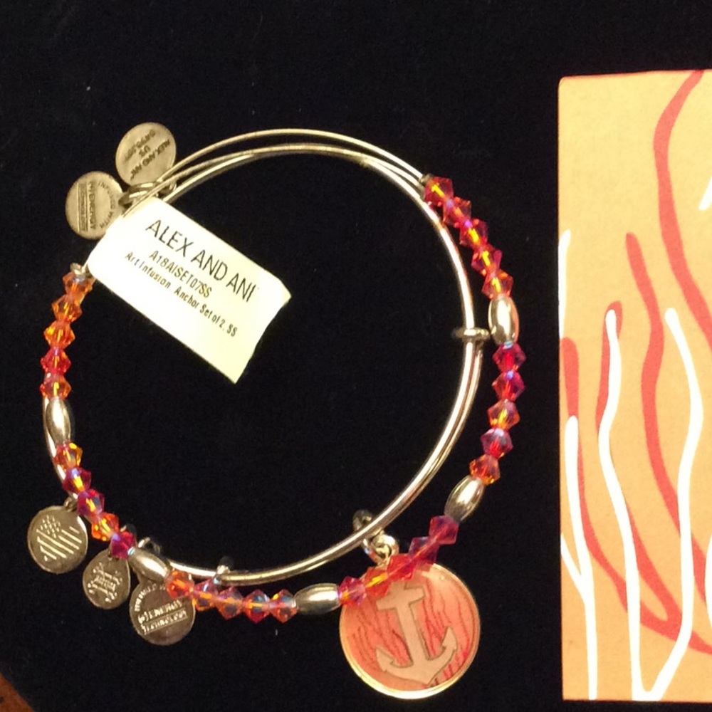 Alex and Ani Artinfusion Anchor-Set of 2 bracelets